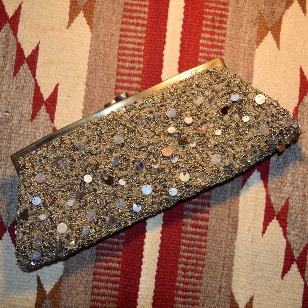 Beaded Santi Clutch